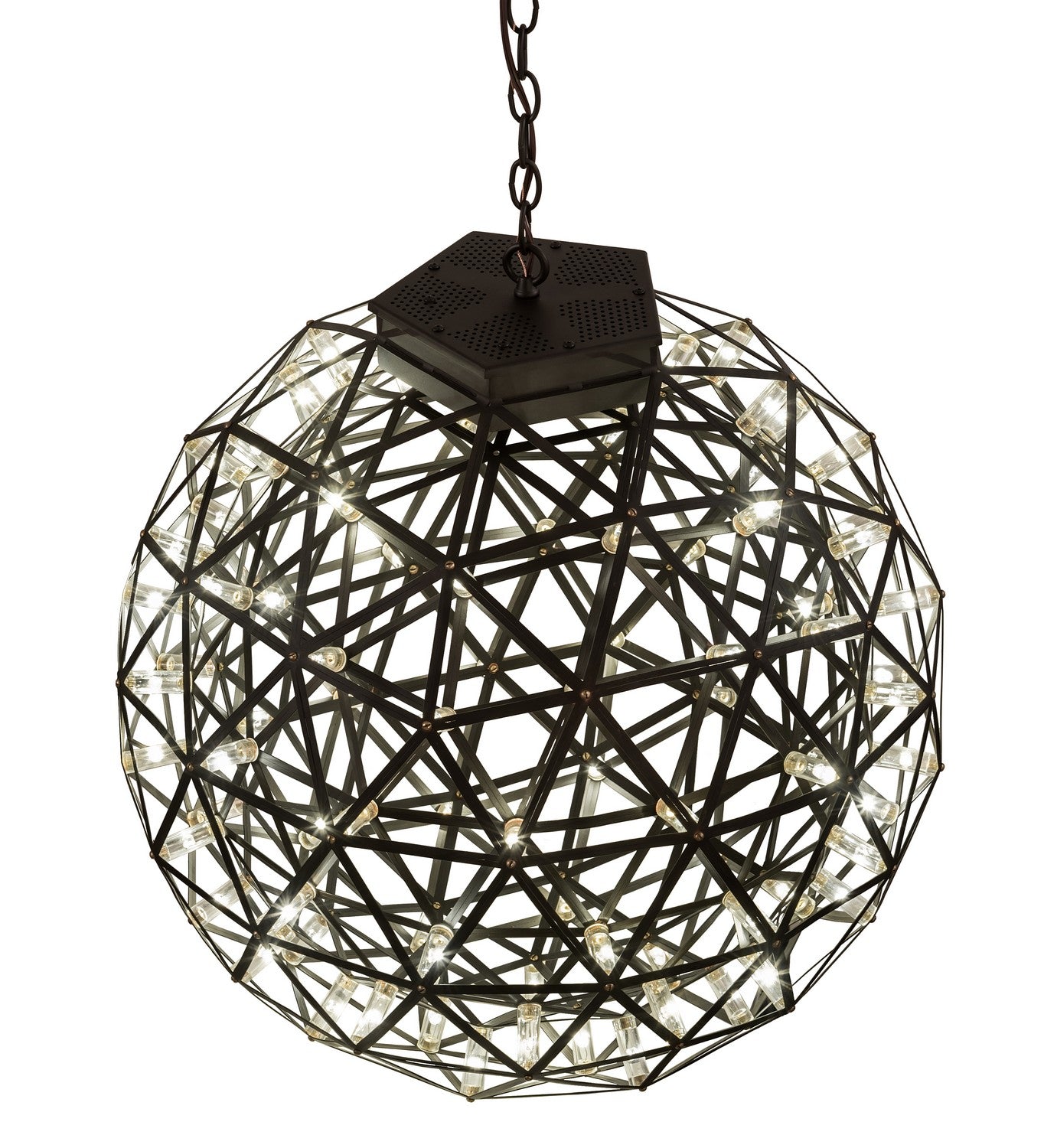 Meyda Tiffany - 176275 - 87 Light Pendant - Geosphere - Oil Rubbed Bronze