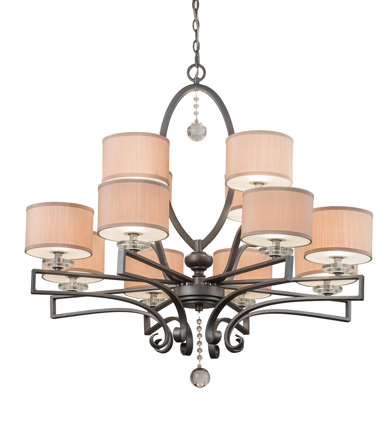 Meyda Tiffany - 179474 - 12 Light Chandelier - Croix - Blackened Pewter