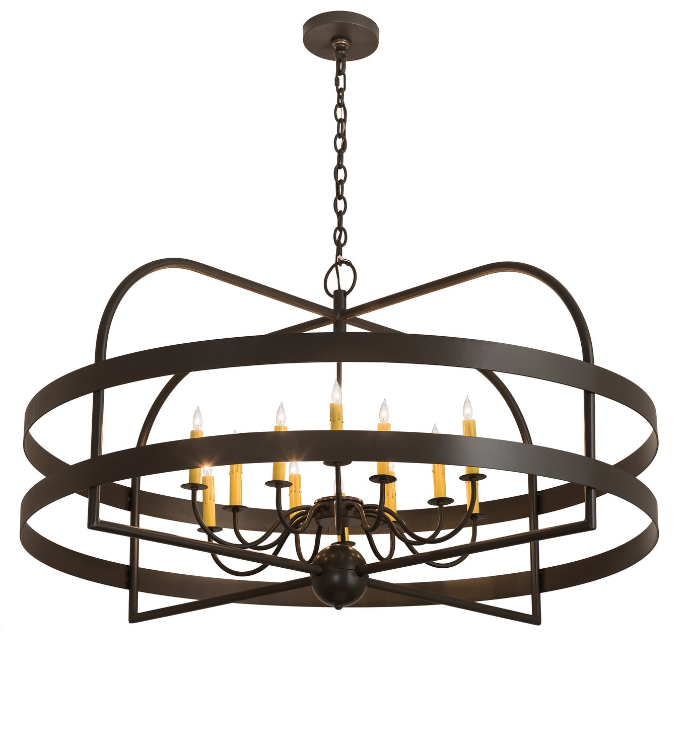 Meyda Tiffany - 192811 - 12 Light Chandelier - Aldari - Timeless Bronze