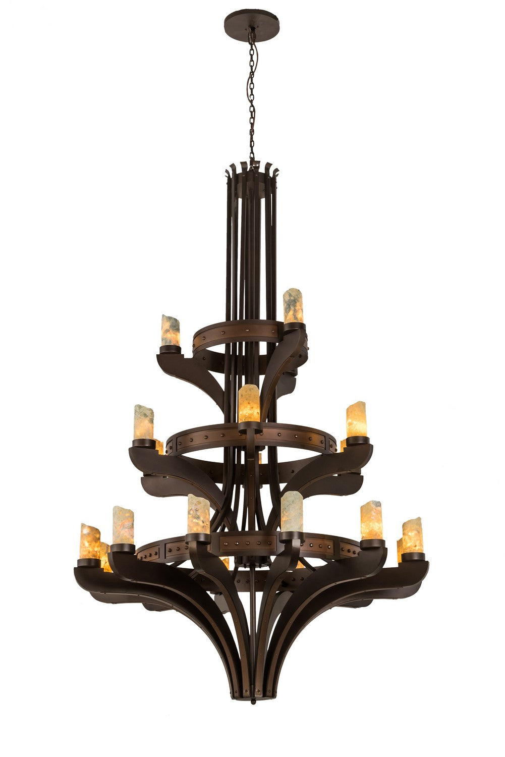 Meyda Tiffany - 193768 - 21 Light Chandelier - Castilla - Mahogany Bronze