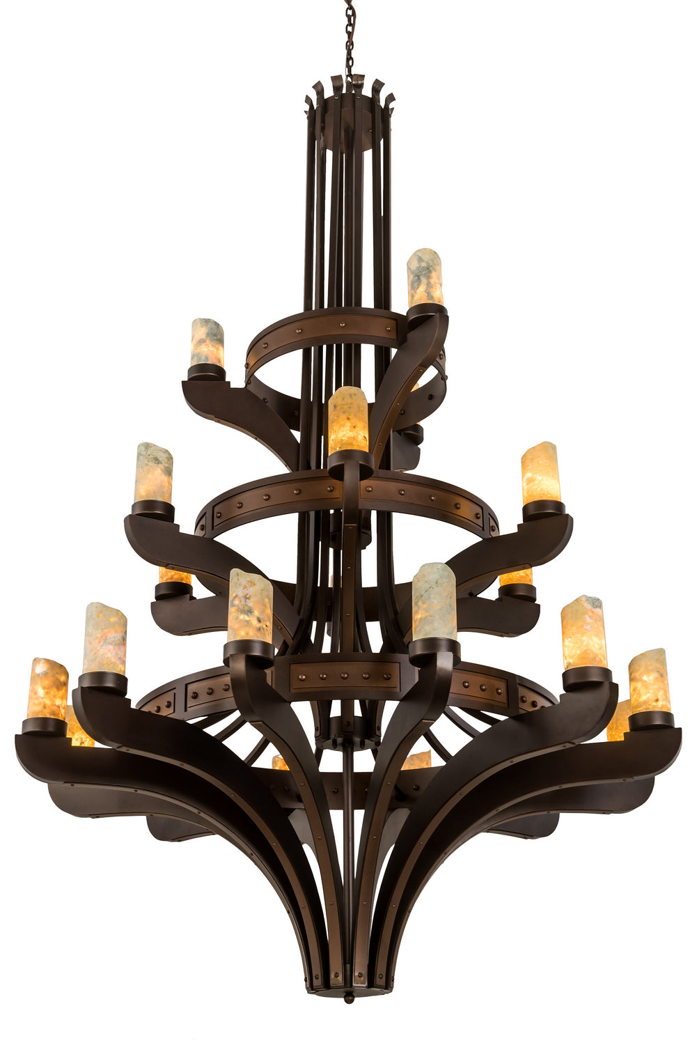 Meyda Tiffany - 193768 - 21 Light Chandelier - Castilla - Mahogany Bronze