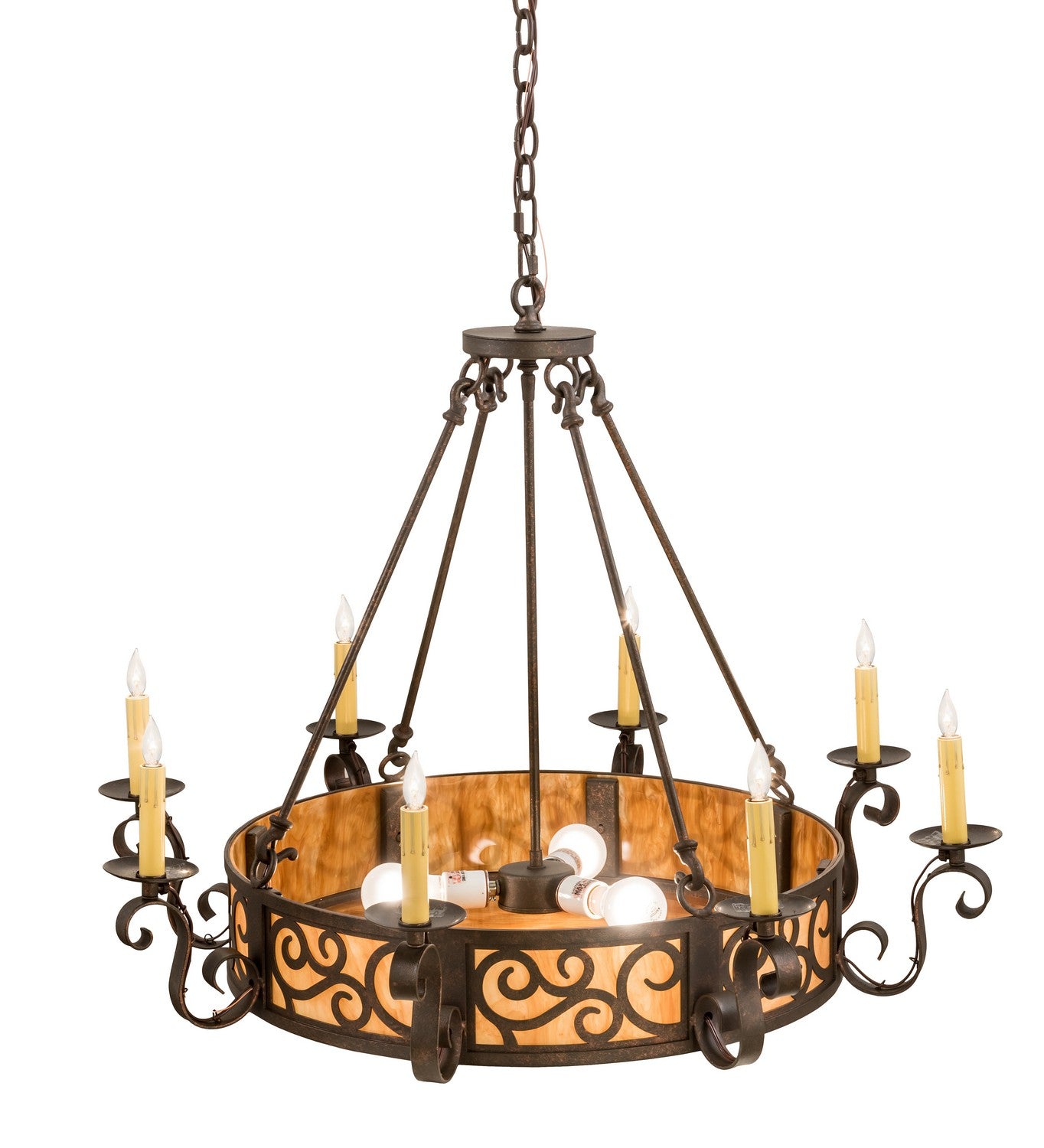 Meyda Tiffany - 194319 - 11 Light Chandelier - Delano - Copper Rust