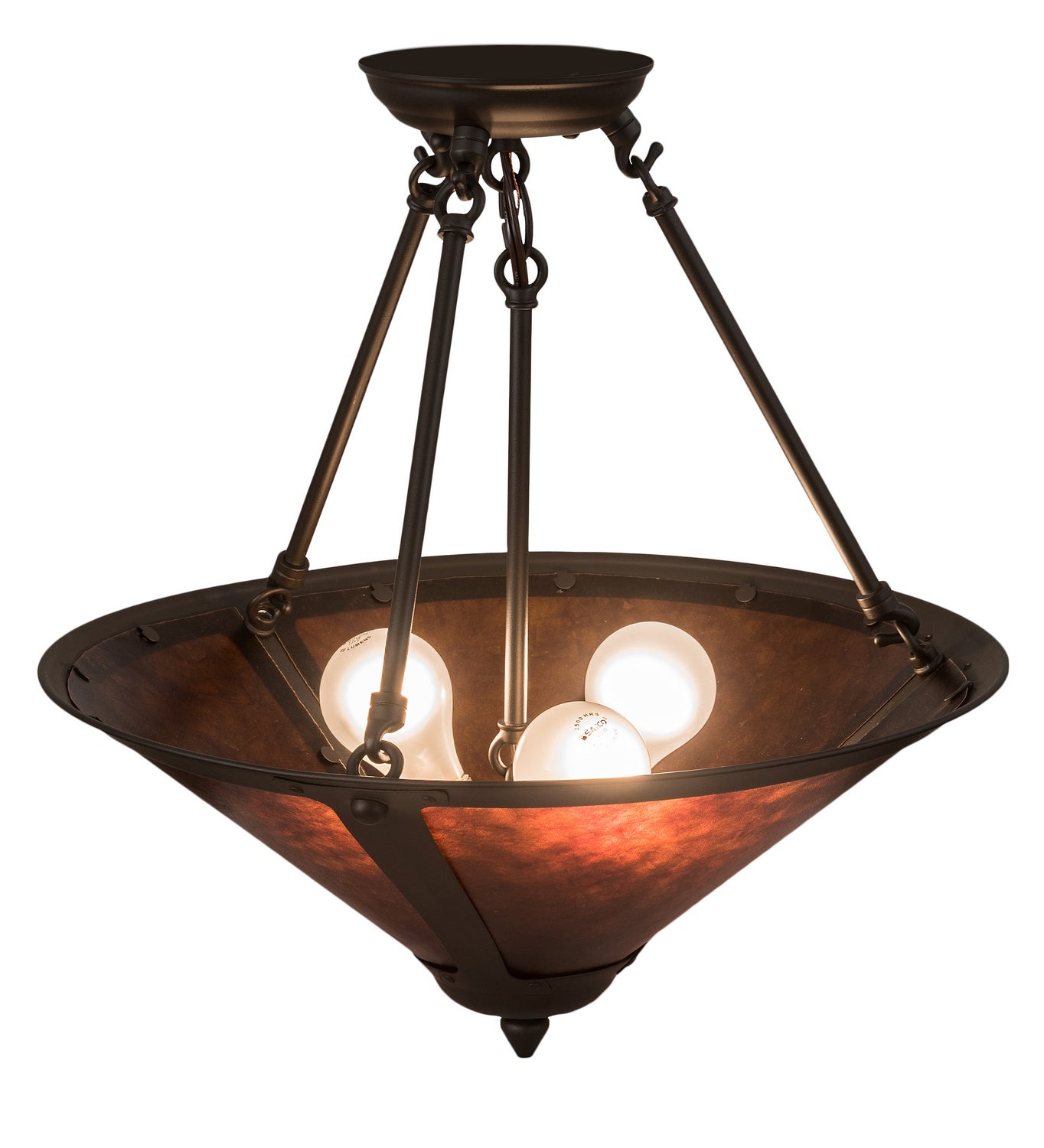 Meyda Tiffany - 194681 - Three Light Pendant - Sutter - Oil Rubbed Bronze