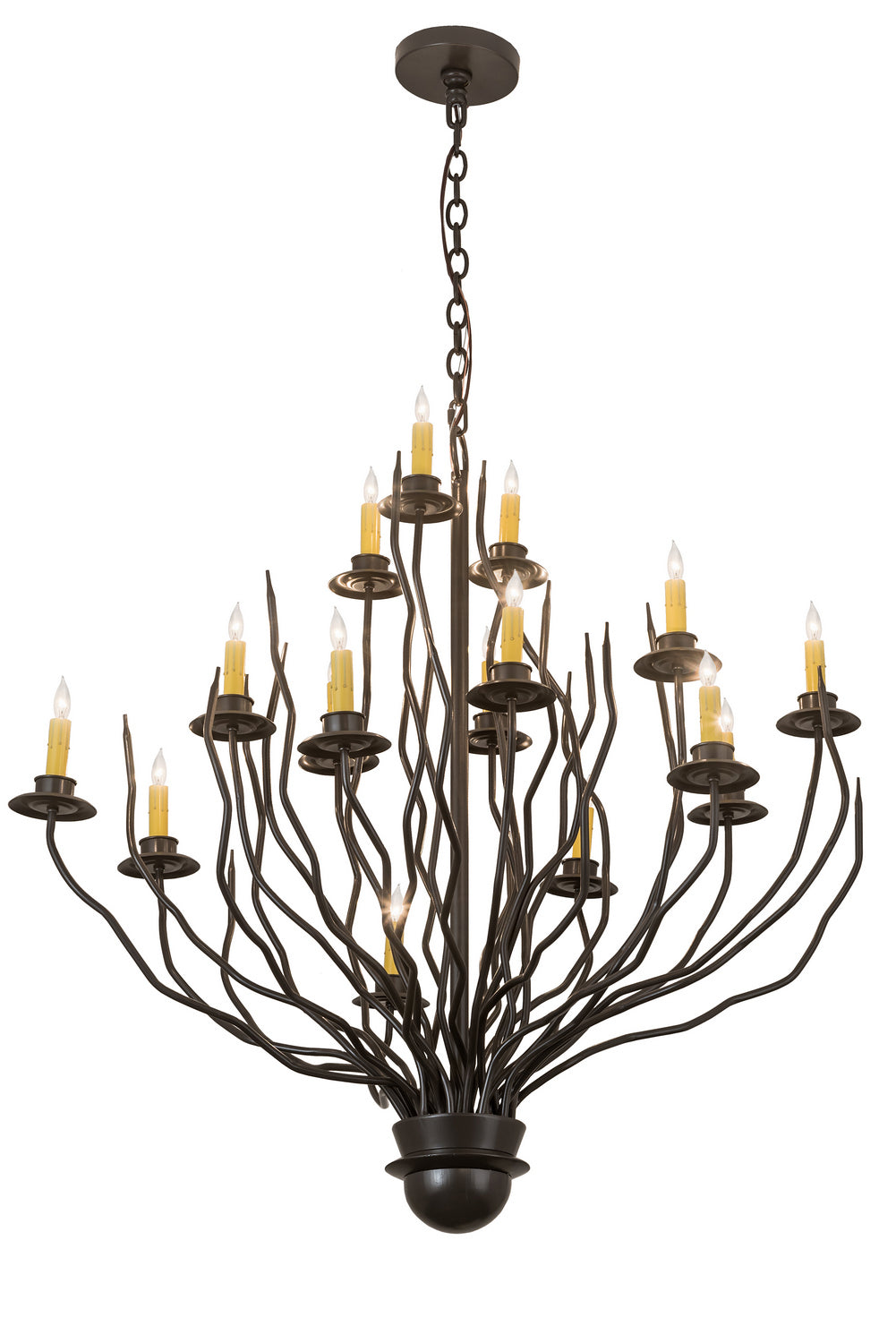 Meyda Tiffany - 194929 - 16 Light Pendant - Sycamore - Timeless Bronze