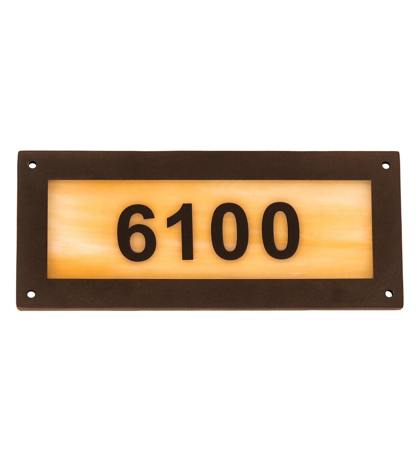 Meyda Tiffany - 195162 - Personalized Number Plate - Personalized Street Address - Mahogany Bronze