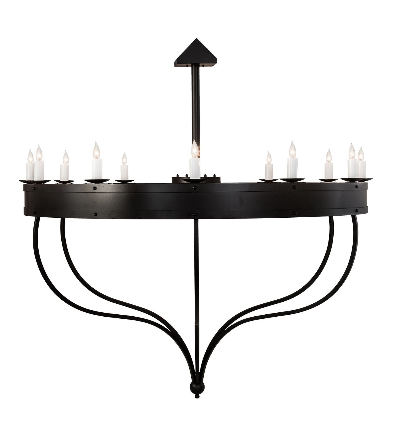 Meyda Tiffany - 195314 - 12 Light Chandelier - Parnella - Blackwash