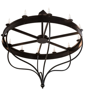 Meyda Tiffany - 195314 - 12 Light Chandelier - Parnella - Blackwash