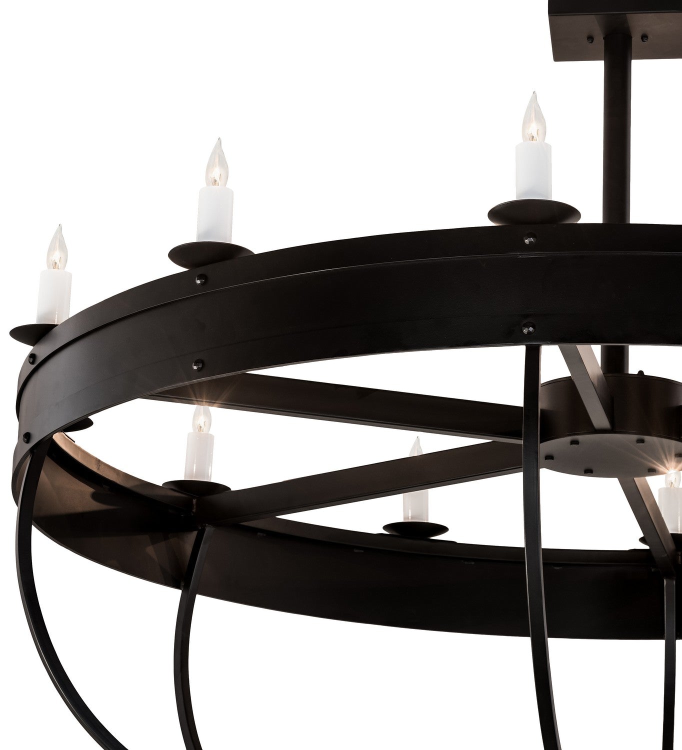 Meyda Tiffany - 195314 - 12 Light Chandelier - Parnella - Blackwash