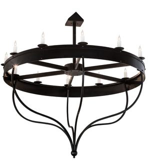 Meyda Tiffany - 195314 - 12 Light Chandelier - Parnella - Blackwash