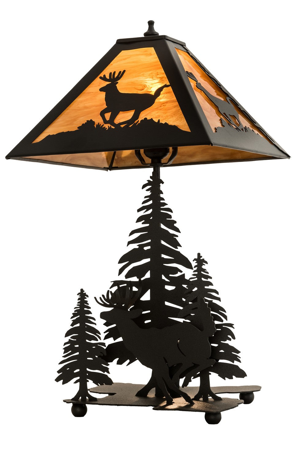 Meyda Tiffany - 196036 - Two Light Table Lamp - Lone Deer - Earth