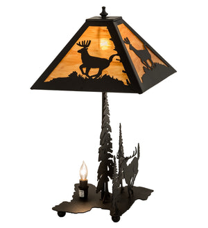 Meyda Tiffany - 196036 - Two Light Table Lamp - Lone Deer - Earth