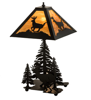 Meyda Tiffany - 196036 - Two Light Table Lamp - Lone Deer - Earth