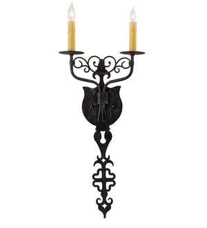 Meyda Tiffany - 196246 - Two Light Wall Sconce - Merano - Antique Iron Gate