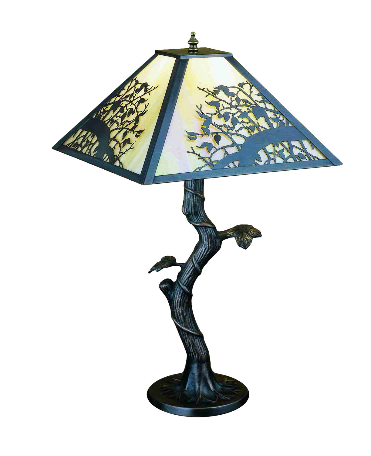 Meyda Tiffany - 28446 - One Light Table Lamp - Apple Blossom - Timeless Bronze