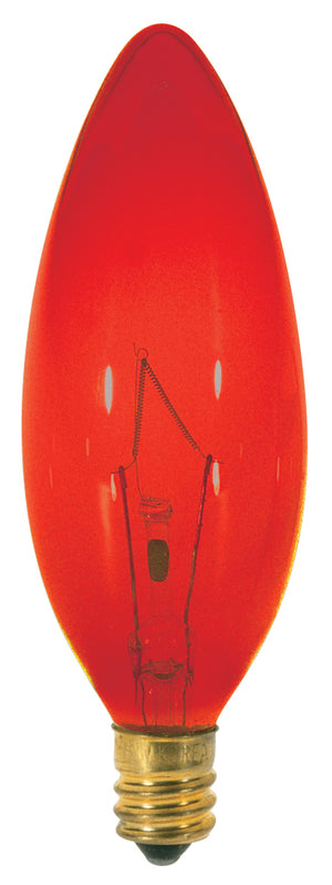 Satco - S3219 - Light Bulb - Transparent Red