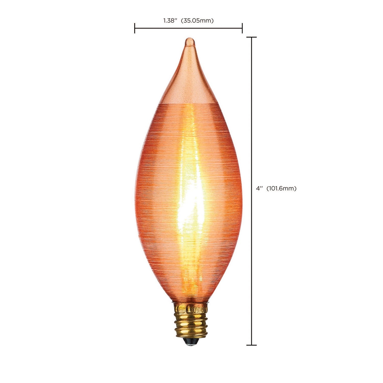 Satco - S3406 - Light Bulb - Spun Amber