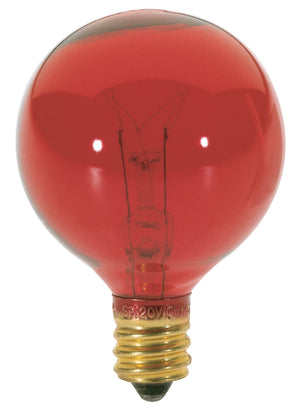 Satco - S3833 - Light Bulb - Transparent Red