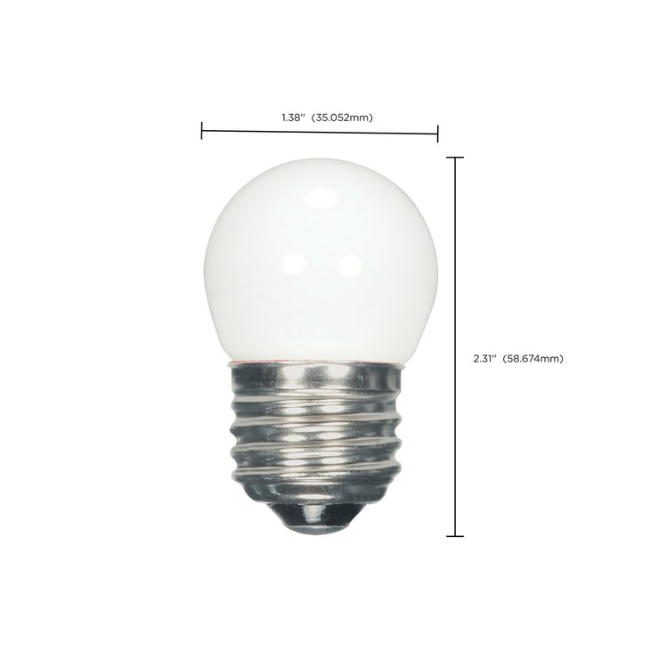 Satco - S9161 - Light Bulb - Coated White