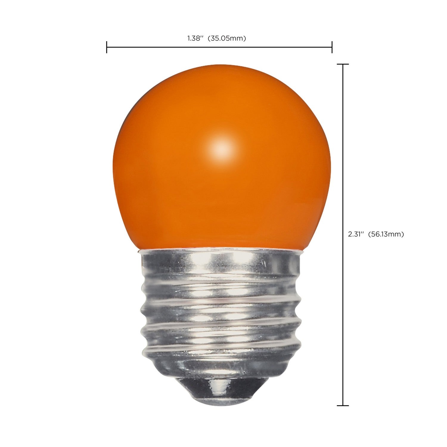 Satco - S9164 - Light Bulb - Ceramic Orange