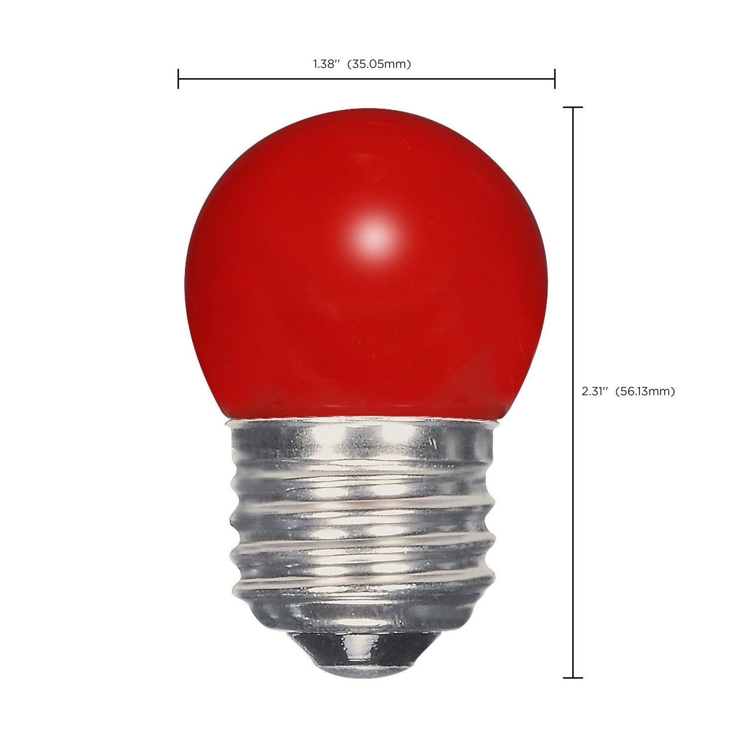 Satco - S9165 - Light Bulb - Ceramic Red