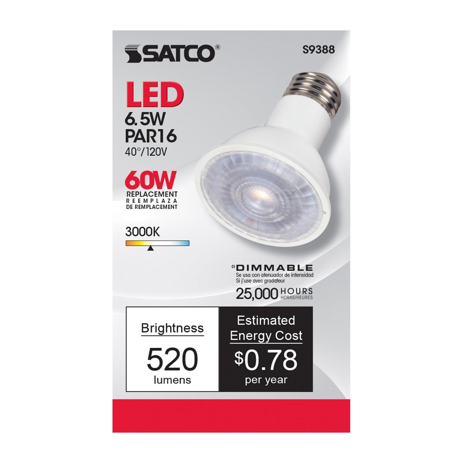 Satco - S9388 - Light Bulb - Clear