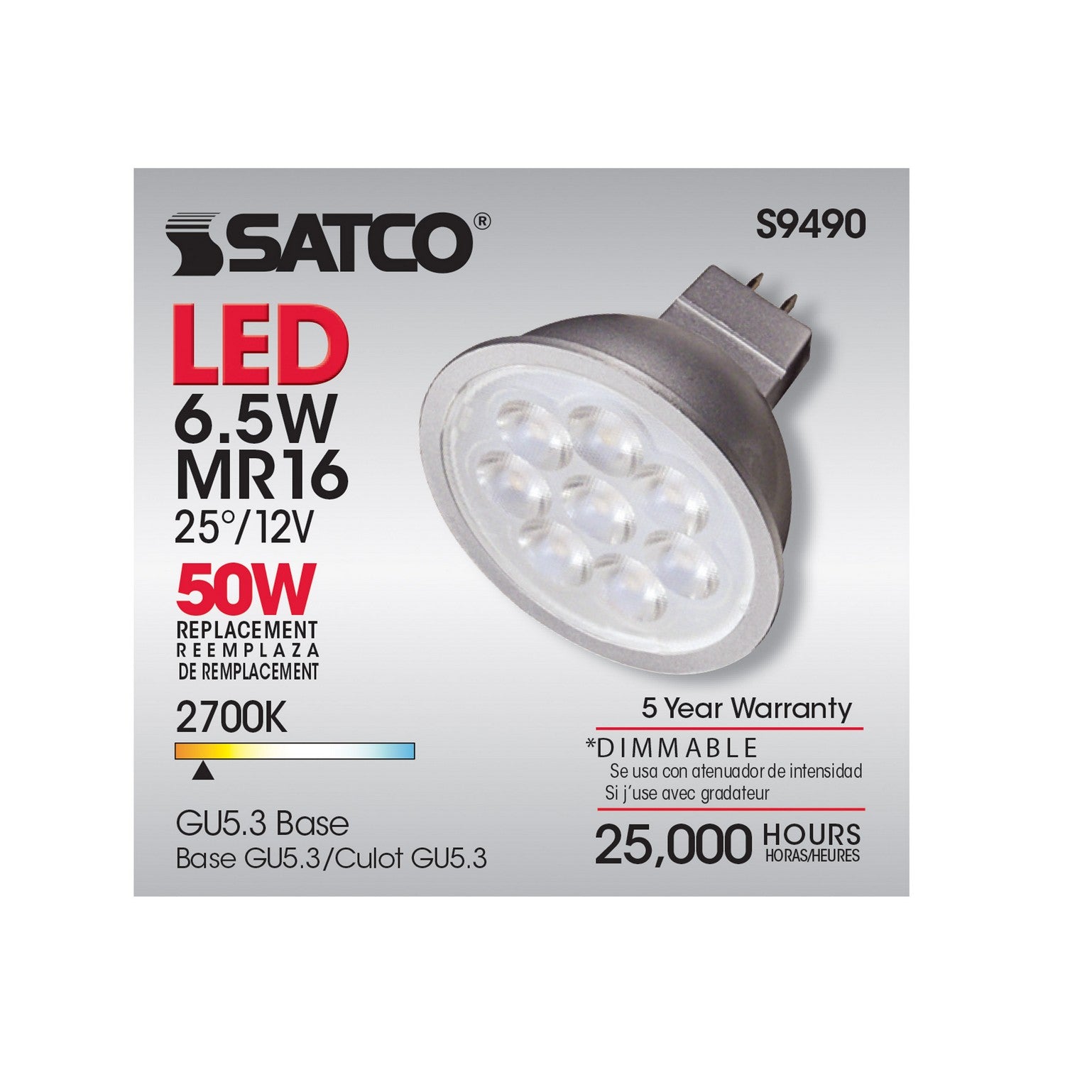 Satco - S9490 - Light Bulb - Gray