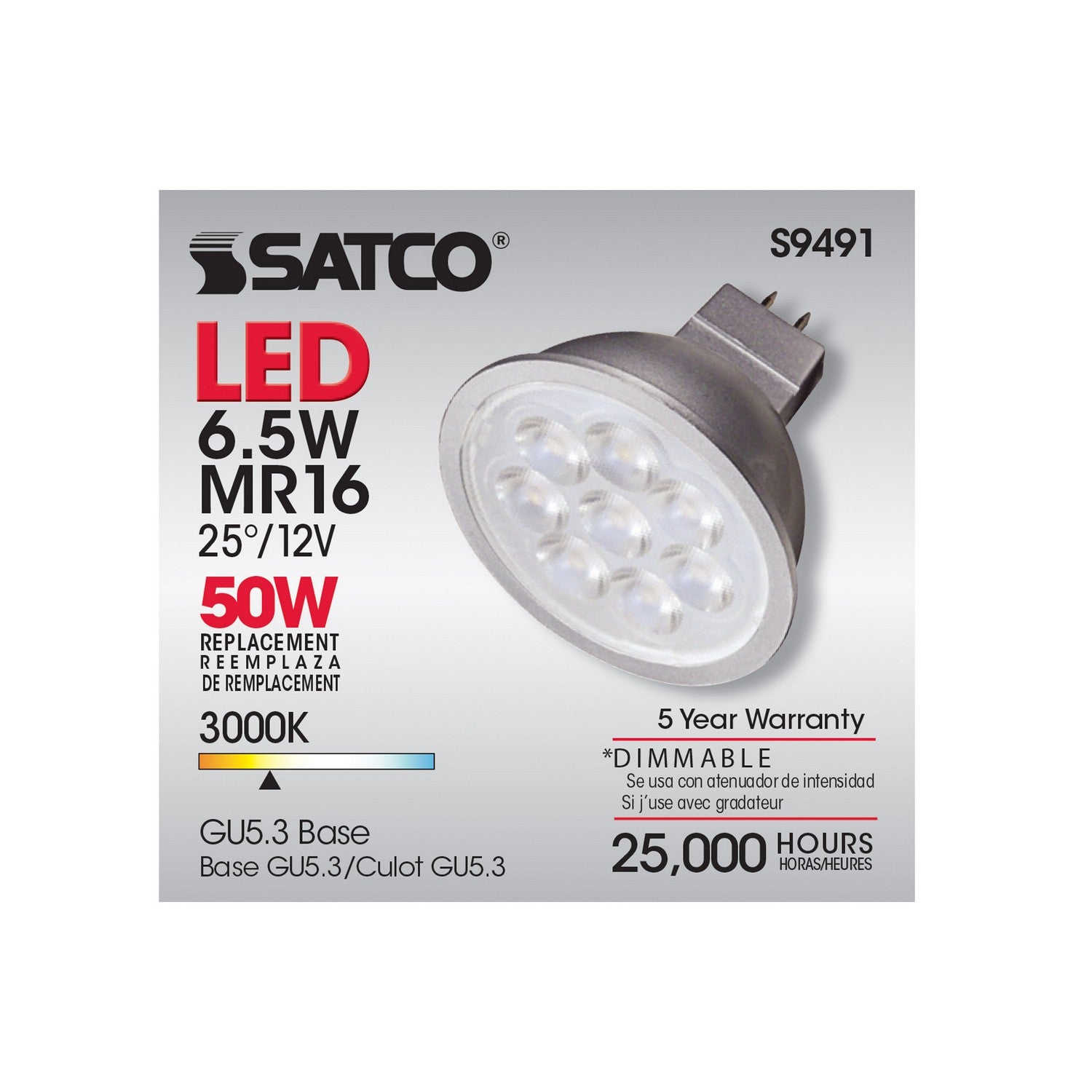 Satco - S9491 - Light Bulb - Gray