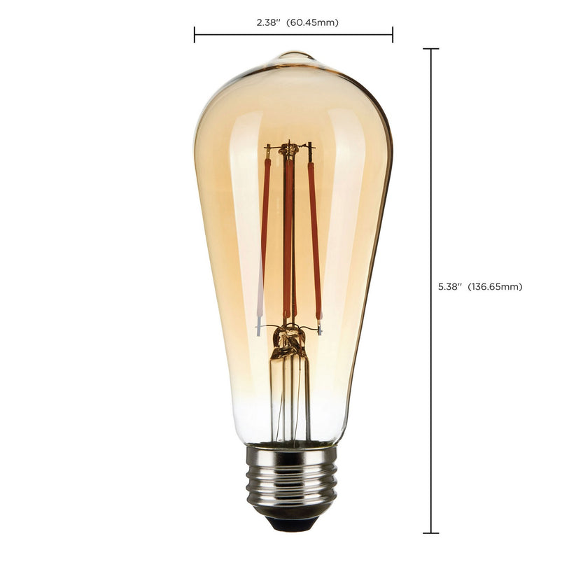 Satco - S9577 - Light Bulb - Transparent Amber