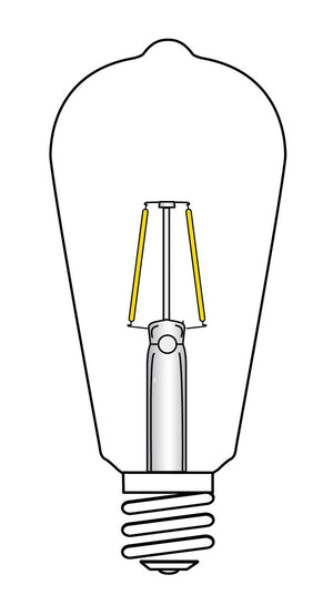 Satco - S9579 - Light Bulb - Transparent Amber