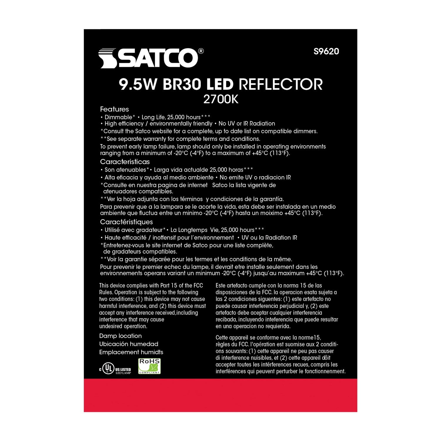 Satco - S9620 - Light Bulb - Frost
