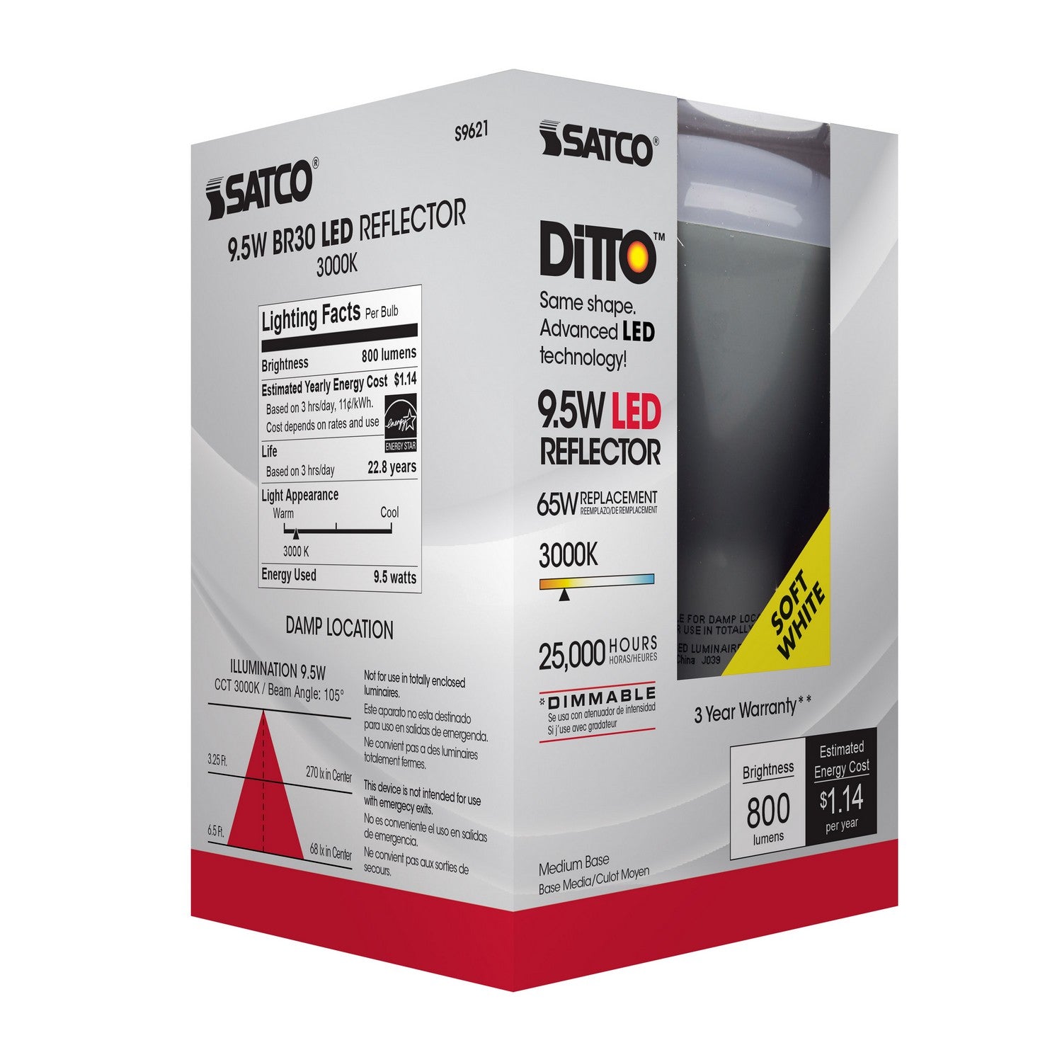 Satco - S9621 - Light Bulb - Frost