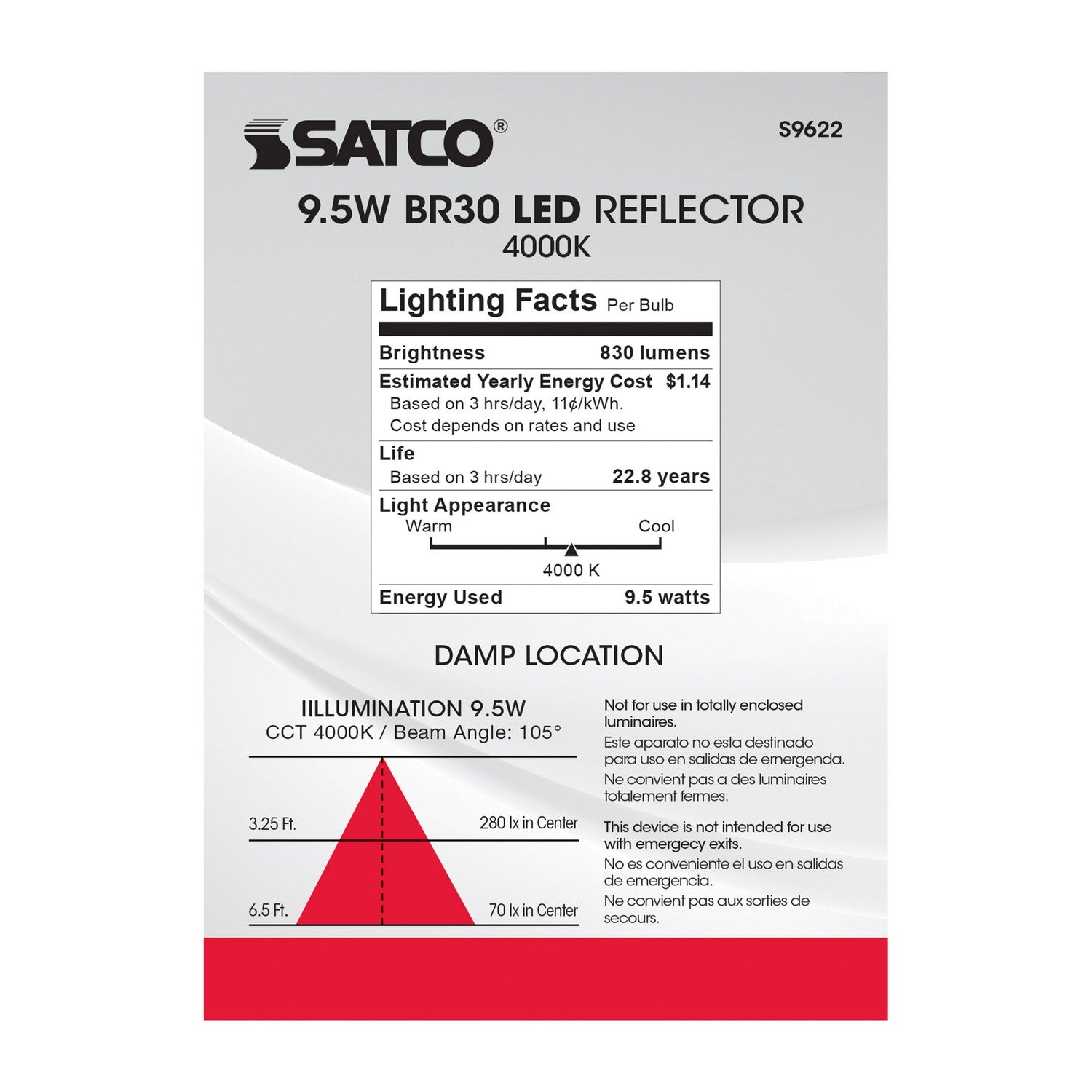Satco - S9622 - Light Bulb - Frost
