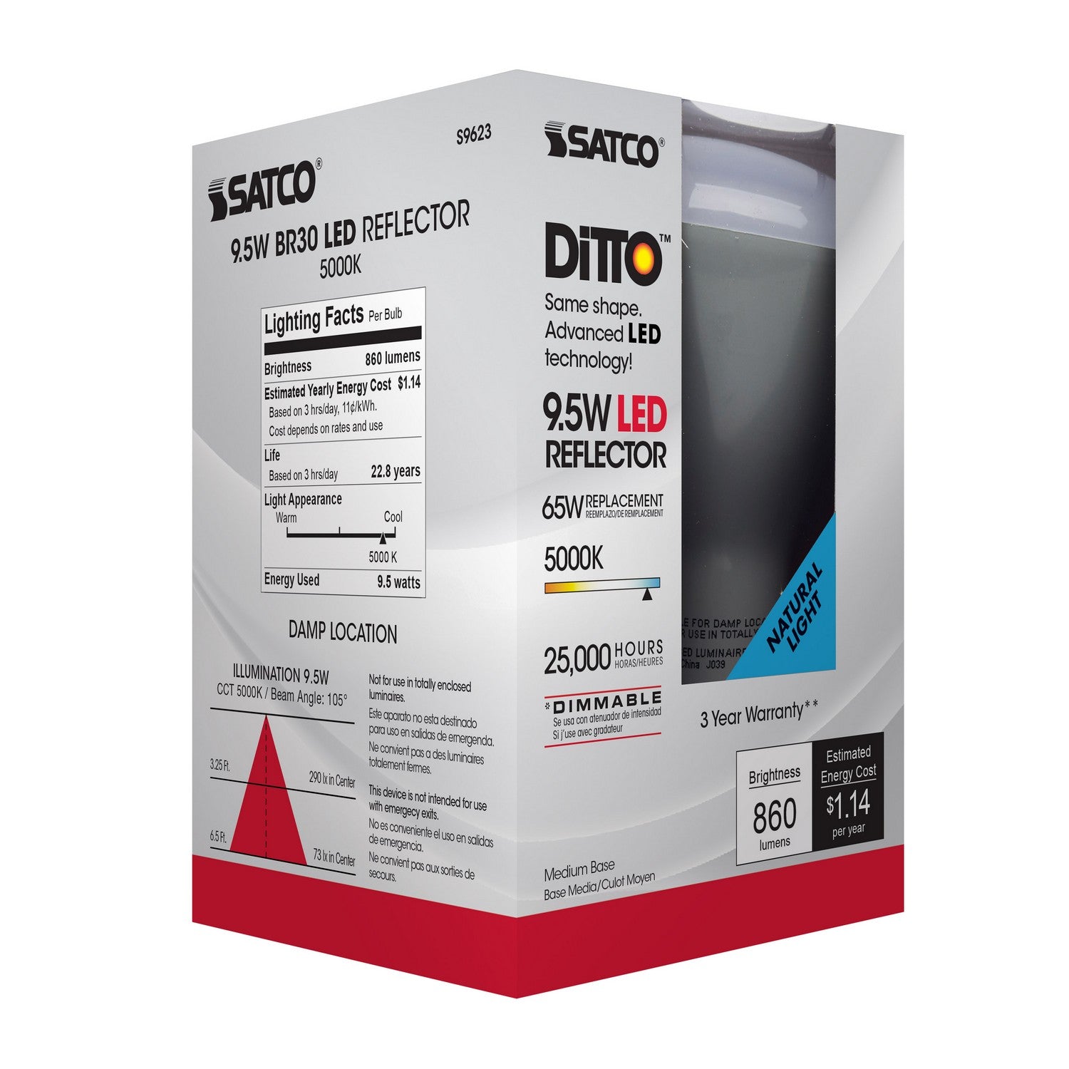 Satco - S9623 - Light Bulb - Frost