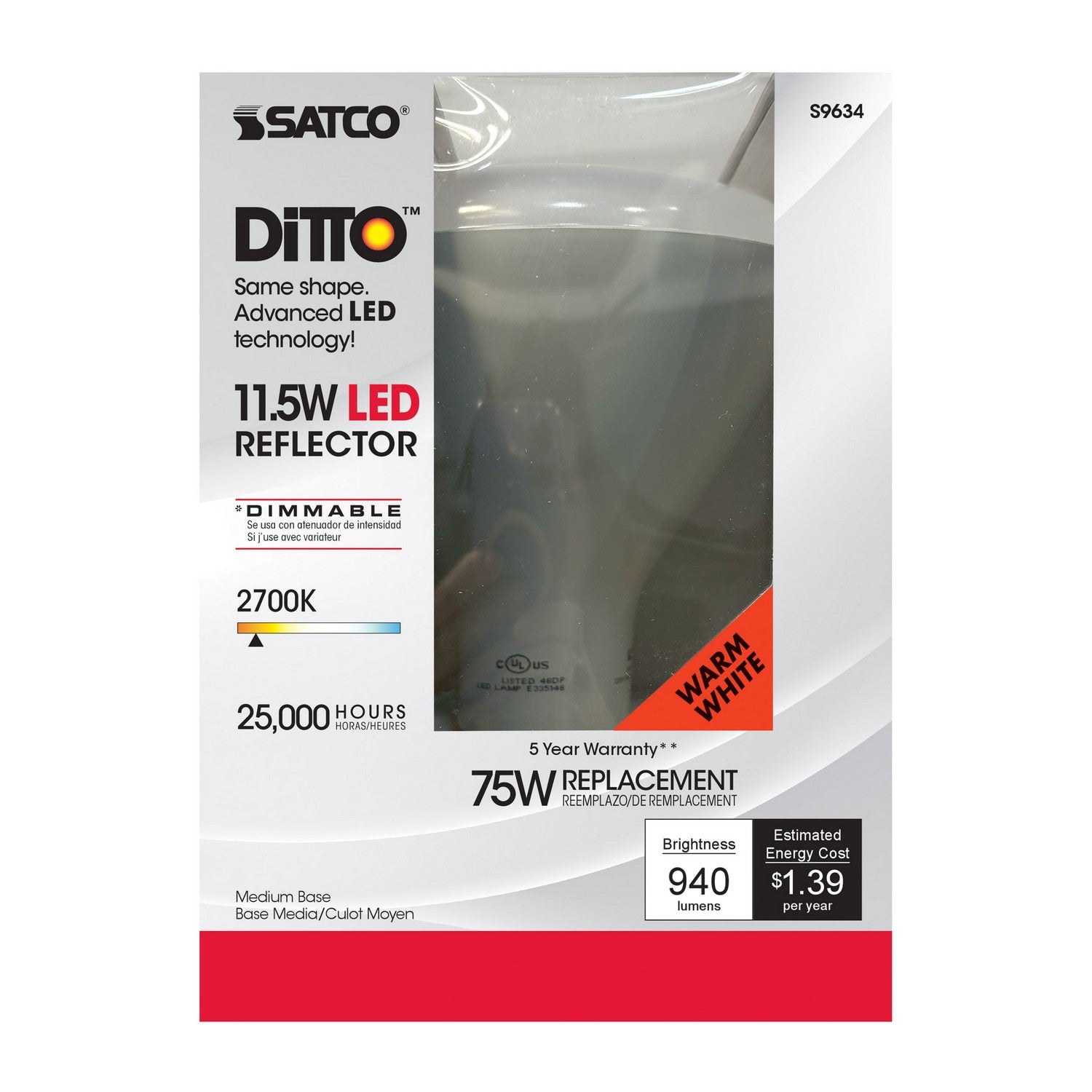 Satco - S9634 - Light Bulb - Frost