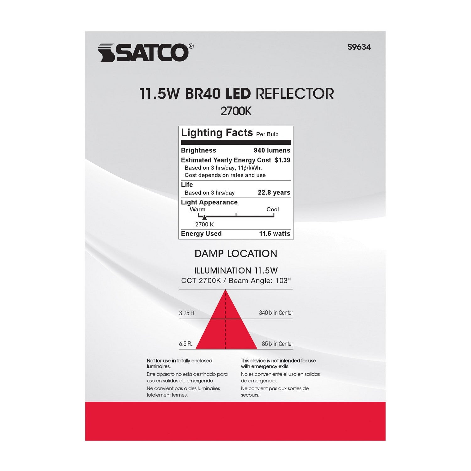 Satco - S9634 - Light Bulb - Frost