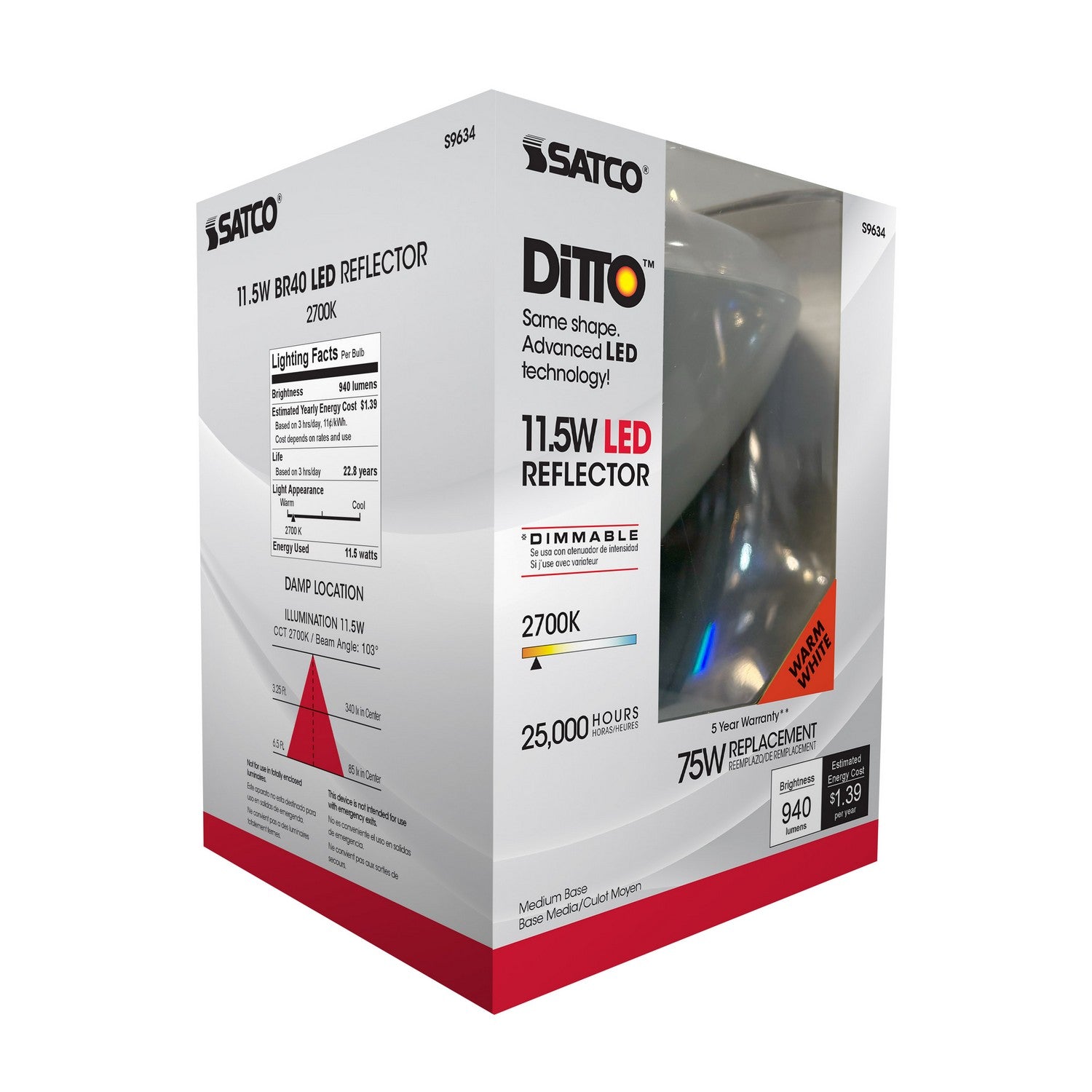 Satco - S9634 - Light Bulb - Frost
