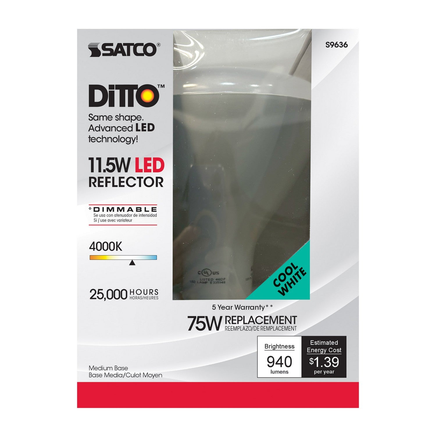 Satco - S9636 - Light Bulb - Frost