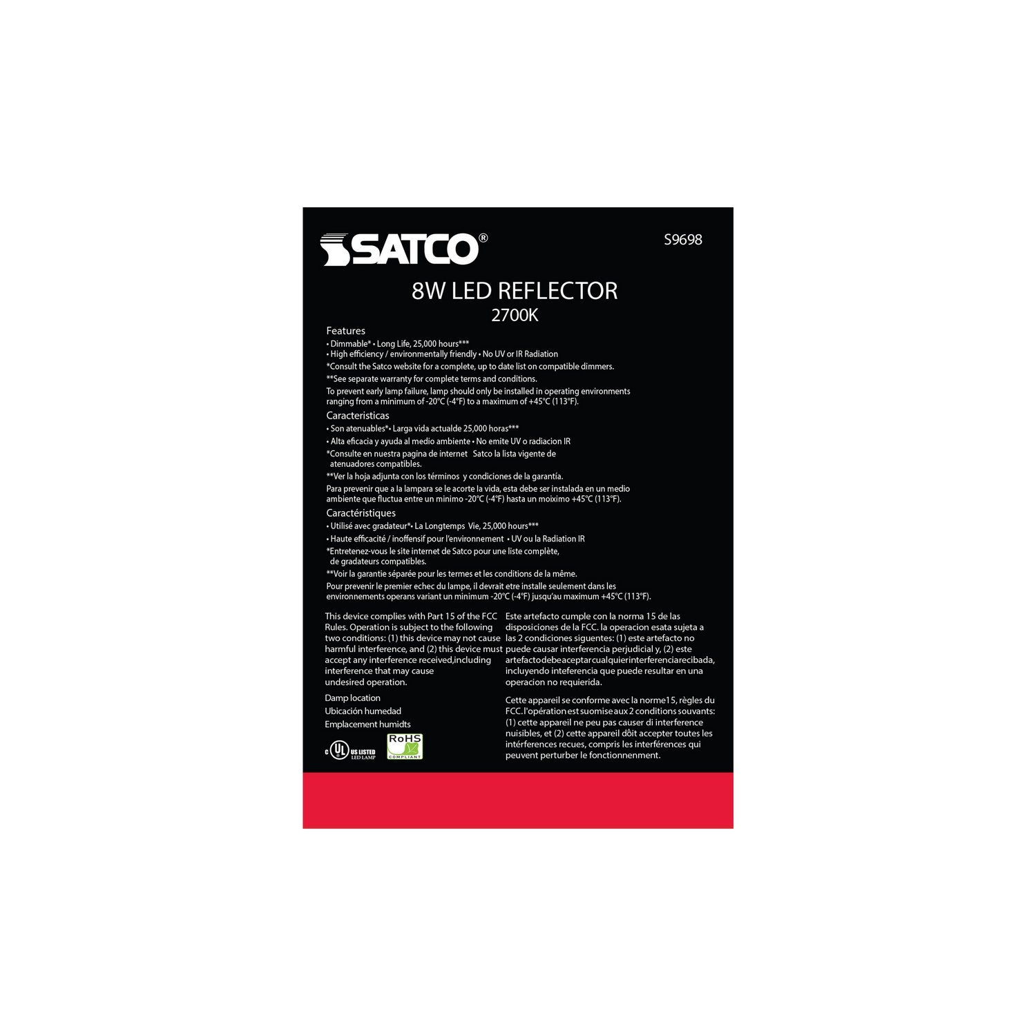 Satco - S9698 - Light Bulb - Frost