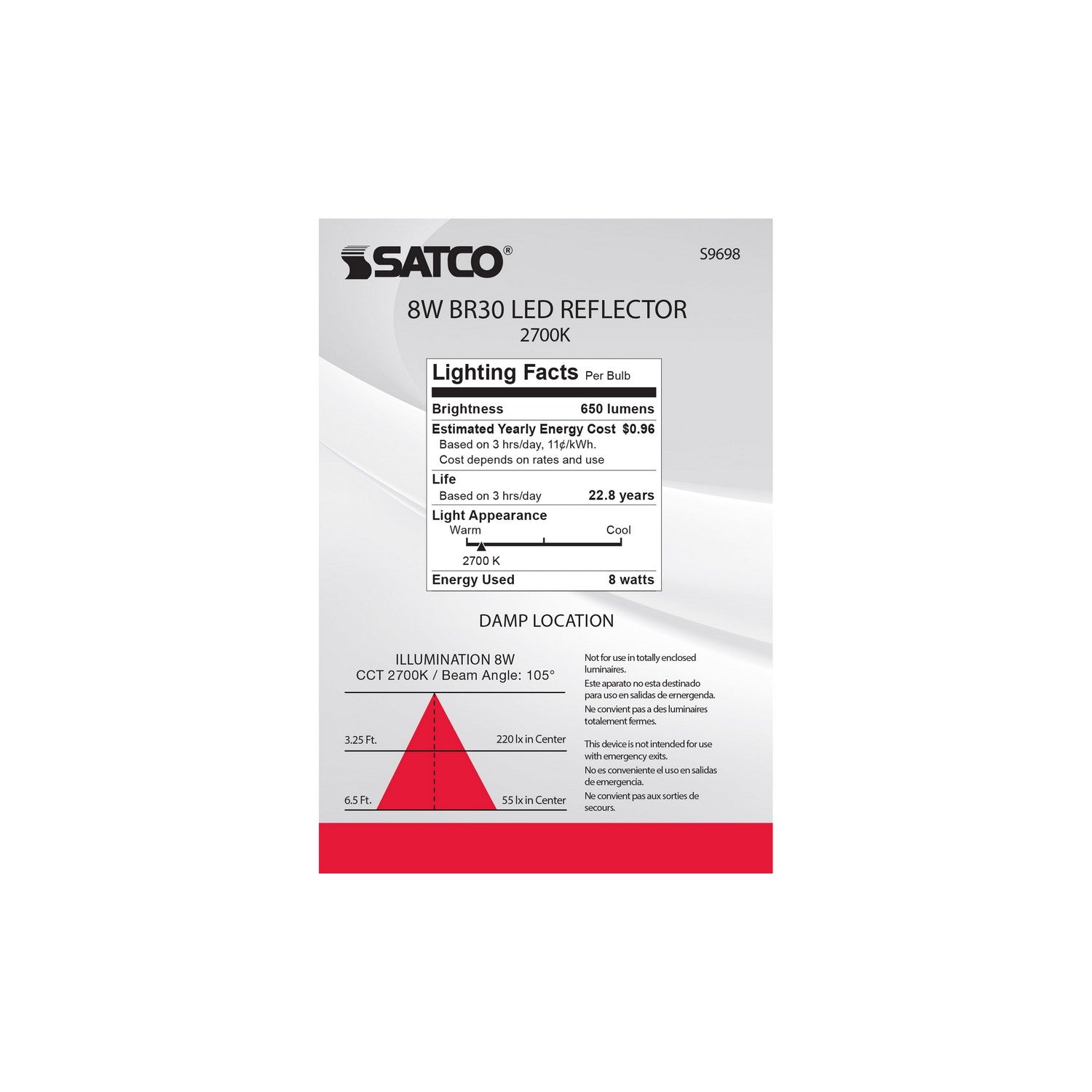 Satco - S9698 - Light Bulb - Frost