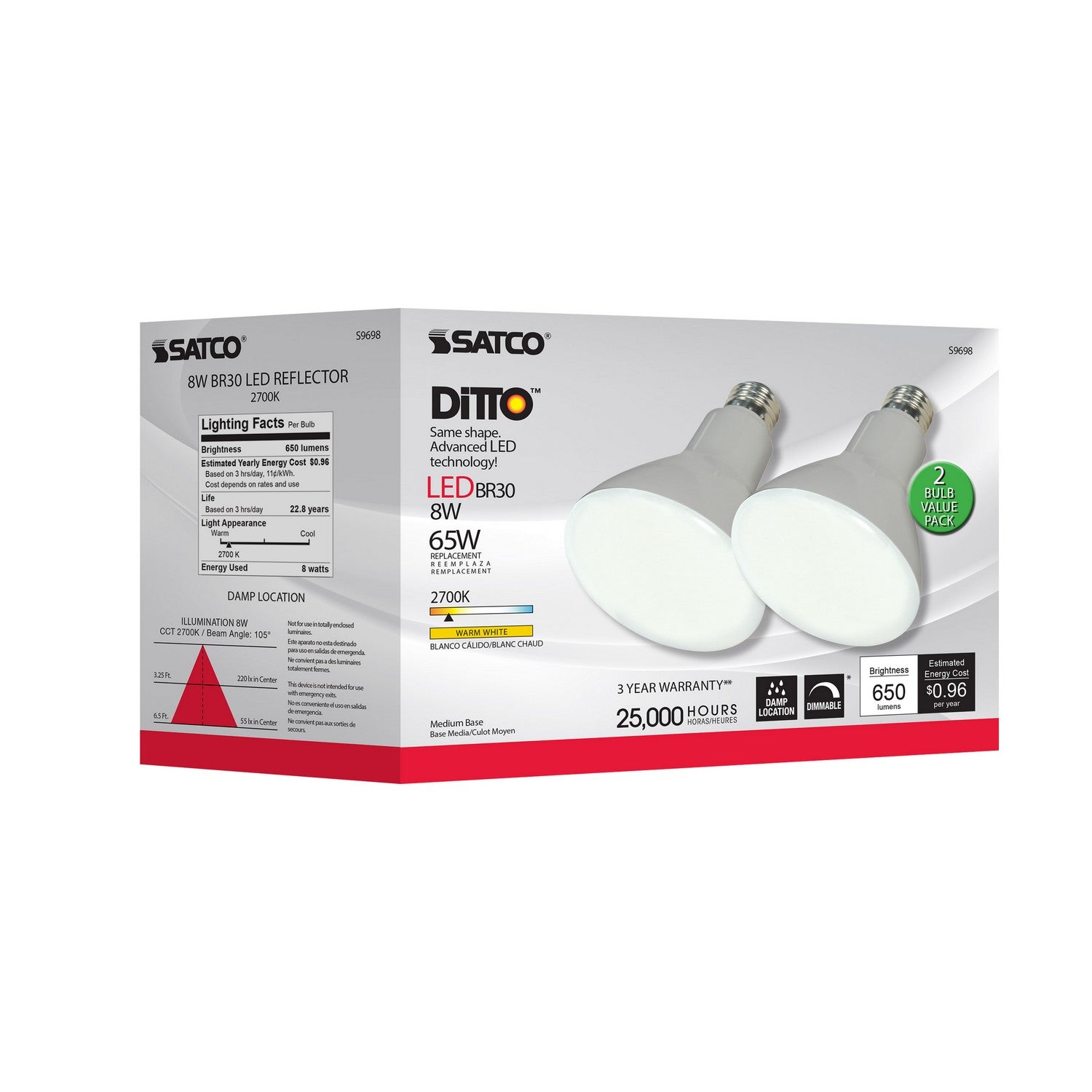 Satco - S9698 - Light Bulb - Frost