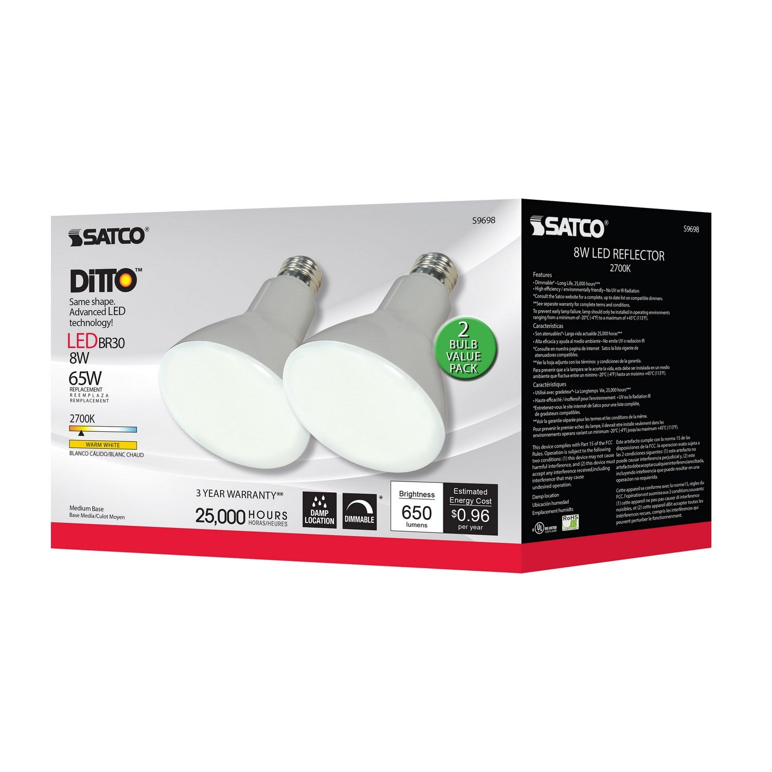 Satco - S9698 - Light Bulb - Frost