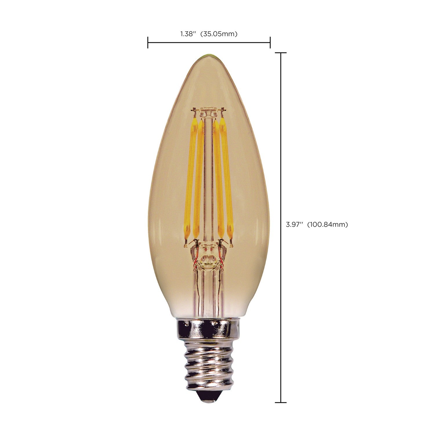 Satco - S9986 - Light Bulb - Transparent Amber