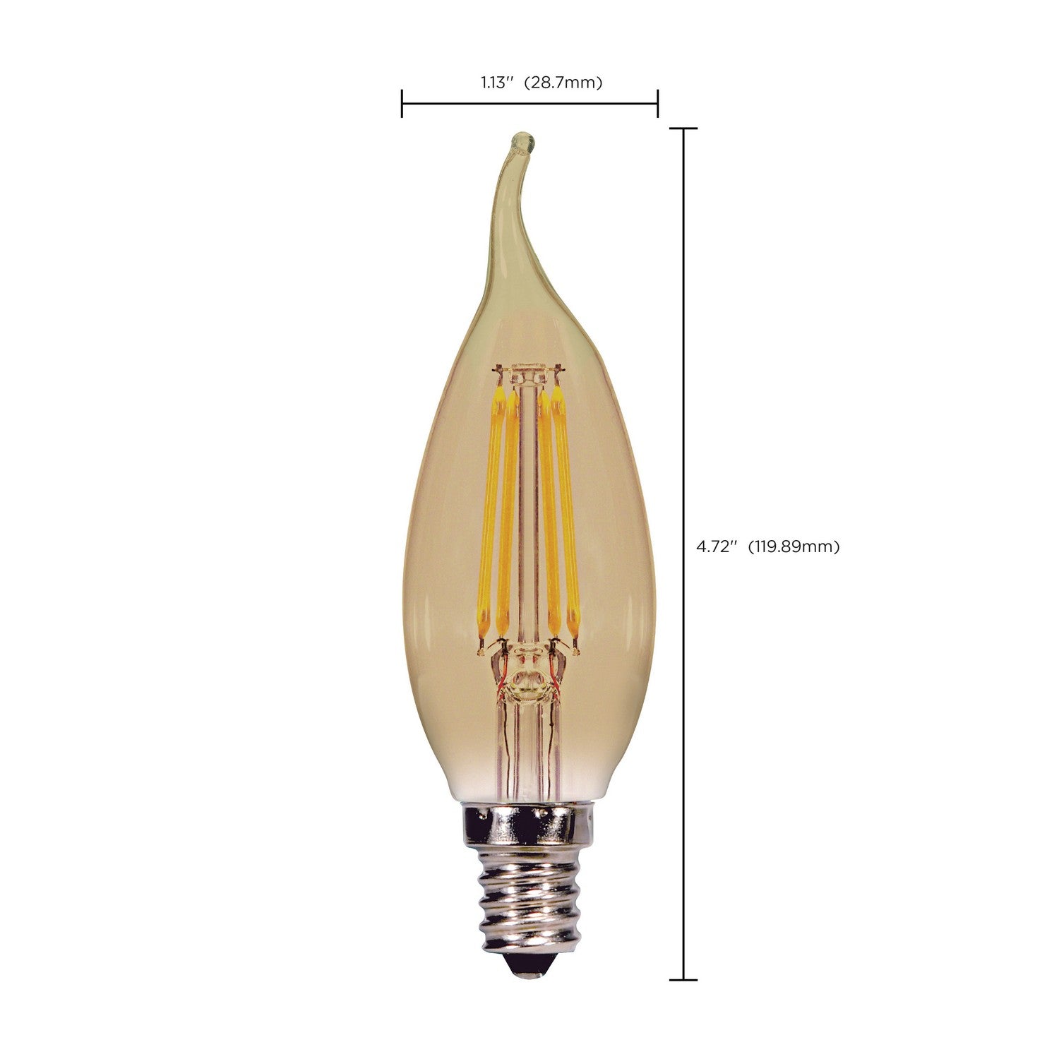 Satco - S9987 - Light Bulb - Transparent Amber