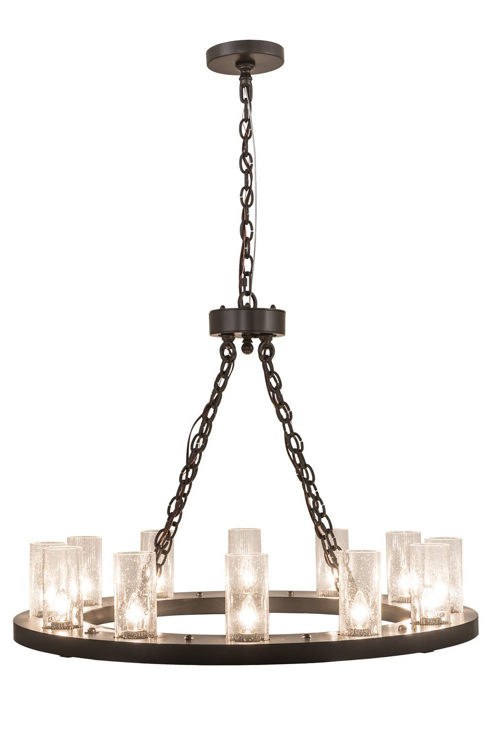 Meyda Tiffany - 192501 - 12 Light Chandelier - Loxley - Timeless Bronze