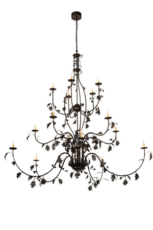 Meyda Tiffany - 193774 - 15 Light Chandelier - Oak Leaf - Mahogany Bronze