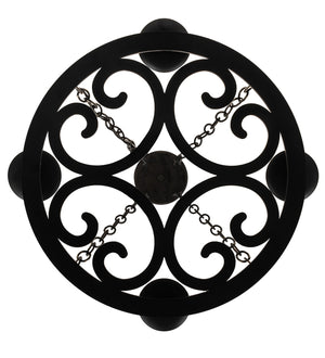 Meyda Tiffany - 195714 - Four Light Chandelier - Ashley - Black Metal