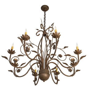 Meyda Tiffany - 195821 - Eight Light Chandelier - Bordeaux - Antique Rust