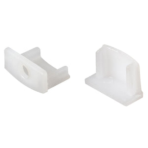 Dainolite Ltd - LD-LPF1-EC - 2pcs Set End Cap for LD-TRK-LPE1 Series - LED - White