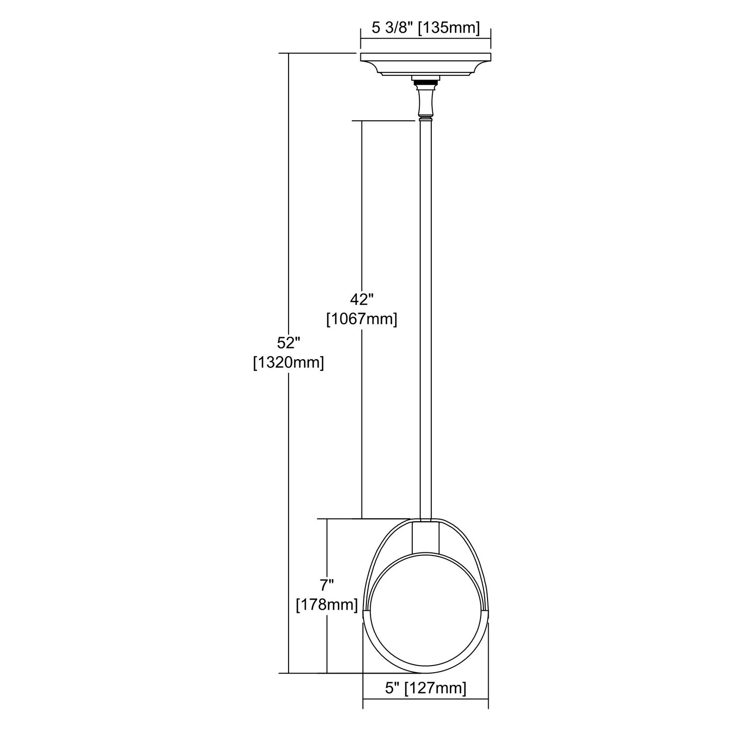 ELK Home - 1141-063 - One Light Mini Pendant - Focal Point - Oil Rubbed Bronze