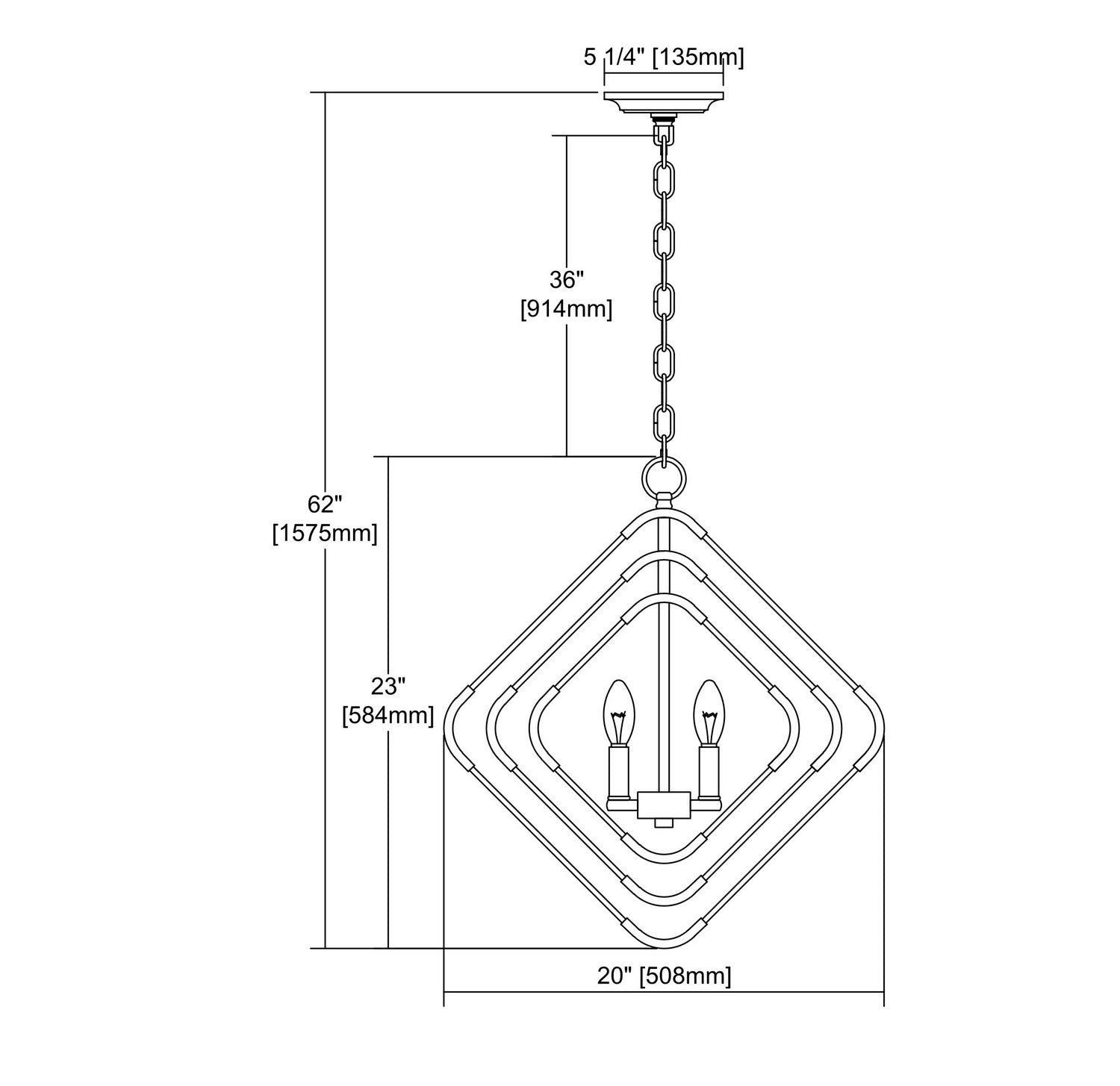 ELK Home - 1141-095 - Three Light Chandelier - Rapid Pulse - Polished Nickel